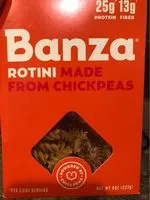 Sugar and nutrients in Banza