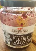 Quantité de sucre dans Confiture de bleuets sauvages