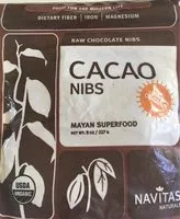 入っている砂糖の量 Cacao nibs