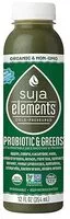 Amount of sugar in Suja, elements, probiotic & greens fruit & vegetable juice smoothie
