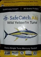 İçindeki şeker miktarı Safe catch Ahi Wild Yellowfin Tuna