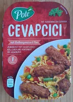 İçindeki şeker miktarı Cevapcici mit Balkangemüse & Reis