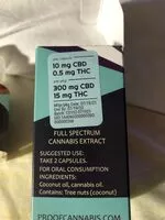 Zuckermenge drin Proof 20:1 CBD Capsules