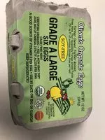 Sucre et nutriments contenus dans Oliver s organic eggs