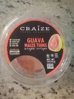 İçindeki şeker miktarı Guava maize thins arepa crisps