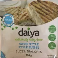 Sucre et nutriments contenus dans Daiya foods inc