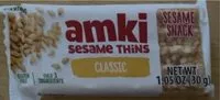 Amount of sugar in Sesame thins