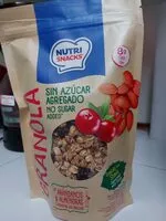 चीनी की मात्रा Granola sin azúcar agregado