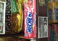 Sokerin määrä sisällä Hi Chew Chewy fruit candy!