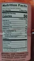 Amount of sugar in Strawberry preserves