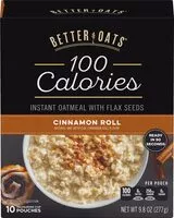 入っている砂糖の量 100 calories instant oatmeal cinnamon roll