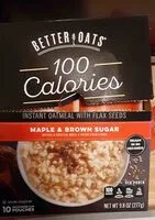 入っている砂糖の量 Instant oatmeal with flax seeds, maple & brown sugar