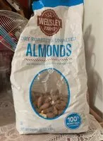 Amount of sugar in Almonds