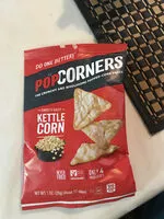 चीनी और पोषक तत्व Popcorners