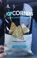 Sucre et nutriments contenus dans Popcorners