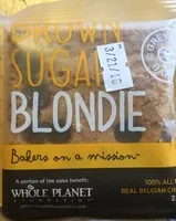 Sokerin määrä sisällä Brown sugar blondie