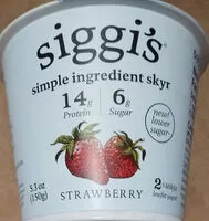Sokerin määrä sisällä Siggi's Strawberry Yogurt