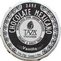含糖量 Vanilla Dark Taza Chocolate