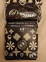 चीनी की मात्रा Dark chocolate with whole almonds, chocolate