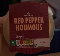 Amount of sugar in Red pepper houmous