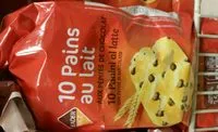 Suhkru kogus sees Pains au lait pépites chocolat