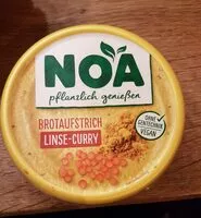 Suhkru kogus sees Brotaufstrich Linse-Curry