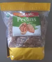 Количество сахара в Organic Pecans