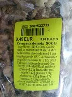 Suhkru kogus sees Cerneaux de noix