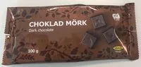 Cantidad de azúcar en Choklad Mörk (zacht Bittere Chocolade) Reep