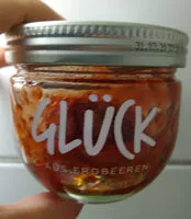 Sokerin määrä sisällä Glück aus Erdbeeren