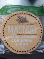 Quantité de sucre dans Arepa de maíz blanco con avena y chia