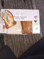 Sokerin määrä sisällä Outdoor Bred Pork Sausage Rolls