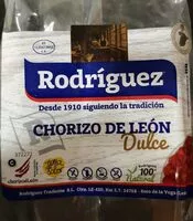 Quantité de sucre dans Chorizo de León dulce
