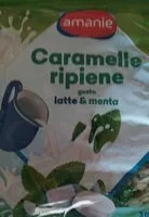 Amount of sugar in Caramelle ripiene latte e menta