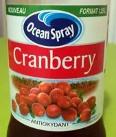 Quantité de sucre dans Ocean Spray Cranberry Classique