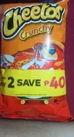 入っている砂糖の量 Cheetos Crunchy