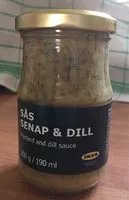 Cantidad de azúcar en Sås Senap & Dill - Sauce à la moutarde et à l'aneth