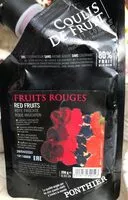 Sokerin määrä sisällä Coulis de fruit