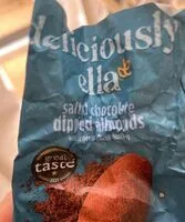 入っている砂糖の量 Salted chocolate dipped almonds