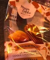 Suhkru kogus sees Madeleine coque  chocolat