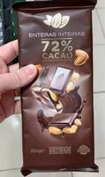Suhkru kogus sees Enteras 72% cacao