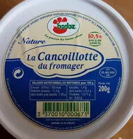 Jumlah gula yang masuk la Cancoillotte du fromager