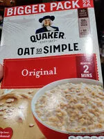 入っている砂糖の量 Oat So Simple Original