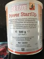 Quantité de sucre dans Power StartUp