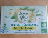 Sokerin määrä sisällä thé vert équitable matcha citron