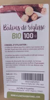 Cantidad de azúcar en bâton de réglisse bio