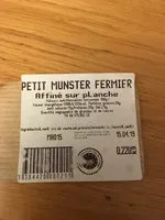 Quantité de sucre dans Petit munster fermier
