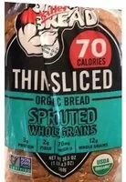 Amount of sugar in Thin Sliced Organic Bread, Sprouted Whole Grains