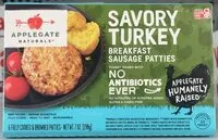入っている砂糖の量 Savory Turkey Breakfast Sausage Patties