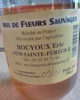 Sucre et nutriments contenus dans Bouyoux eric